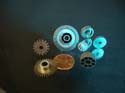 Titanium,aluminium, stainless steel miniature gears and splines EDM machined